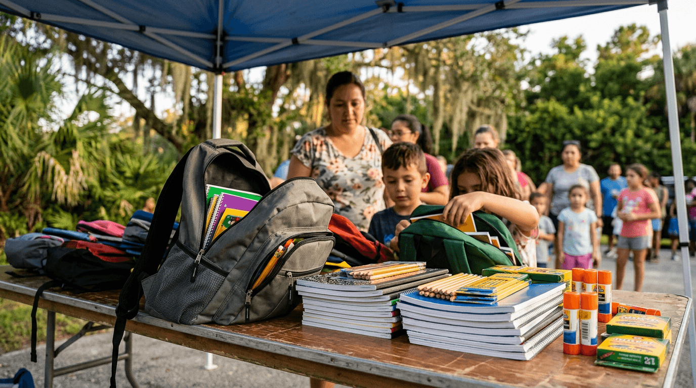 Free Backpacks in Lakeland on Aug. 1, 4 and 8, With Polk Classes Starting Aug. 11